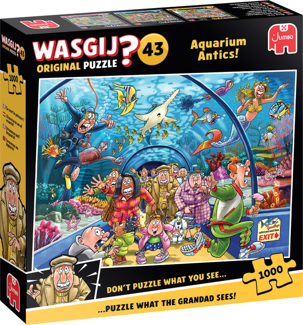 Wasgij Original 43 Aquarium Antics, pussel, 1000 bitar
