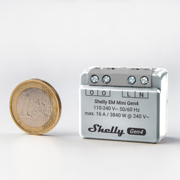 Shelly EM Mini Gen4 energimätare