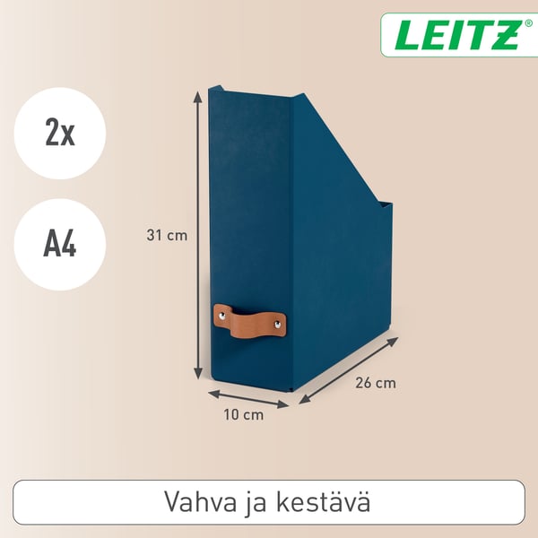 Leitz Puro tidskriftssamlare, 2 st, mörkblå
