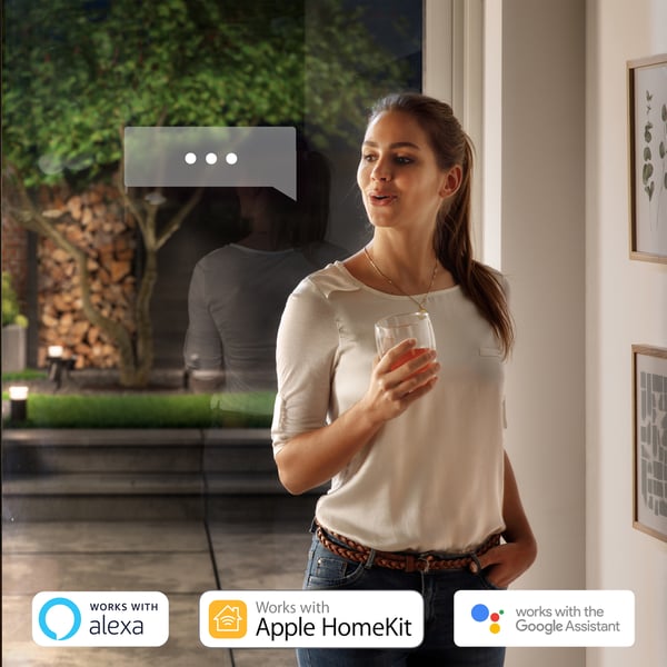 Philips Hue Impress Outdoor-smartväggfäste, stor 24 cm, antracit, 1200 lm