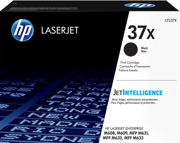 HP 37X -lasertonerpatron, svart