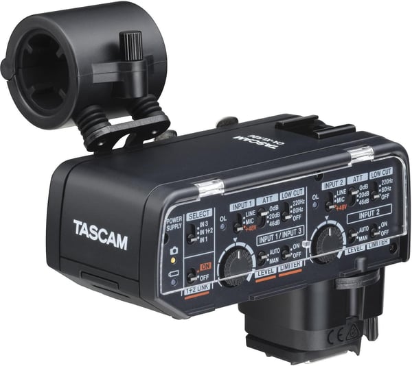 Tascam CA-XLR2d-C - XLR-mikrofonadapter, Canon Kit