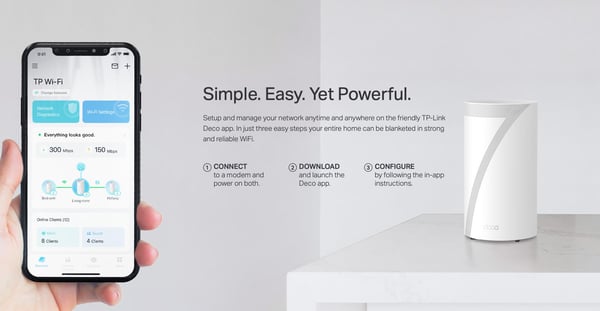 TP-LINK Deco BE85 Tri-Band WiFi 7 Mesh-router
