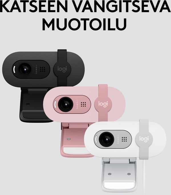 Logitech Brio 100 -webbkamera, rosa