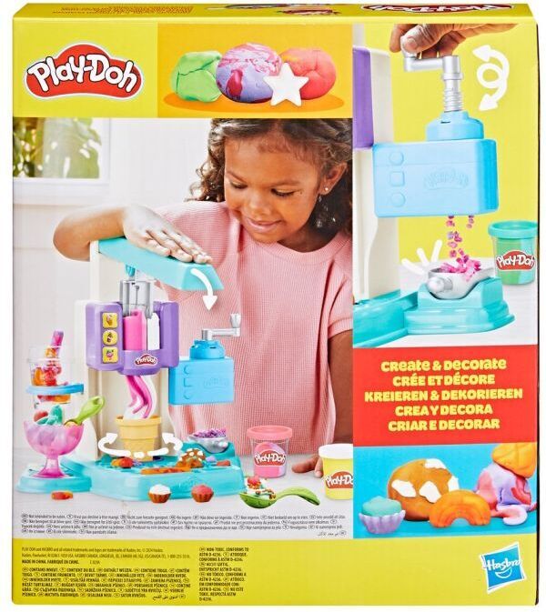 Play-Doh Regnbågsvirvlad glassleksakssats