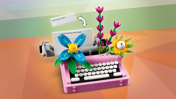 LEGO Creator 31169 – Skrivmaskin och blommor