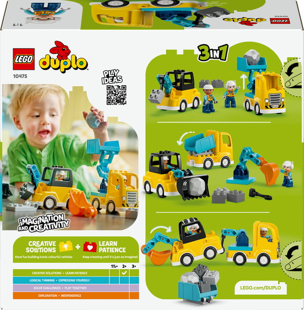 LEGO DUPLO Town 10475 Byggarbetsplatsfordon 3-i-1