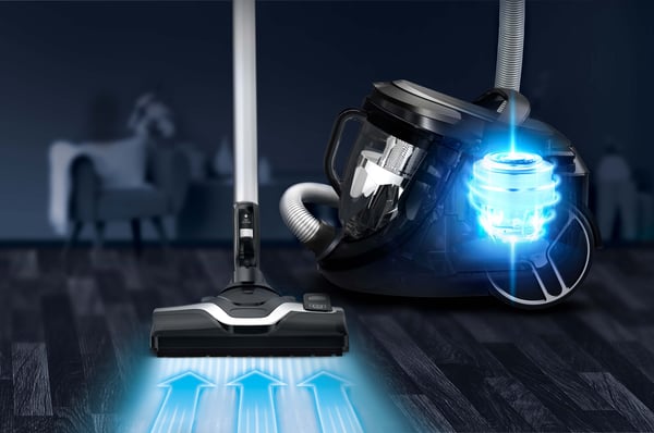 Tefal Silence Force Cyclonic Total Clean dammsugare, påslös, svart