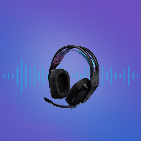 Logitech G335 -spilheadset, sort
