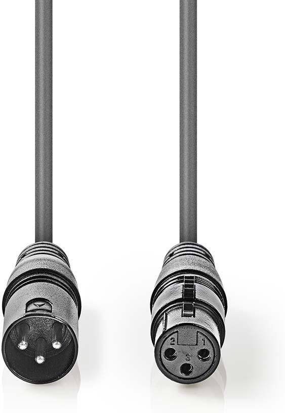 Nedis 110 ohm XLR - XLR -kabel, 1,5 m