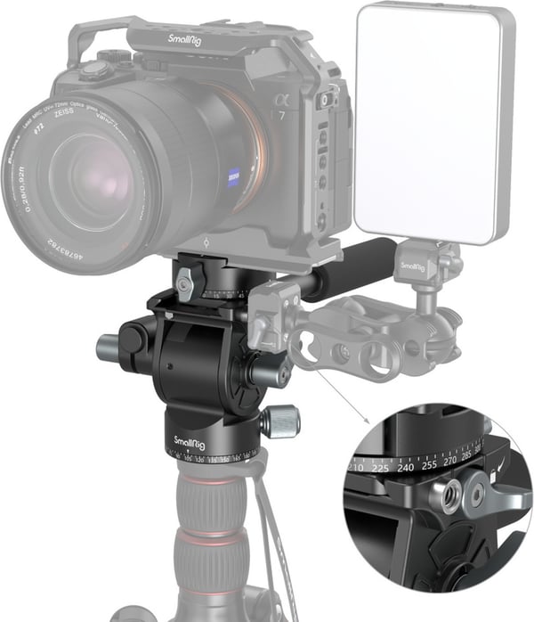 SmallRig 3457 Lättvikts Fluid Video Head -videohuvud