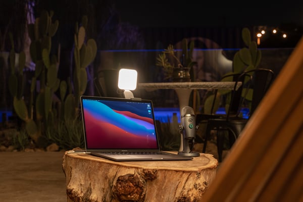 Logitech Litra Glow -streaminglampa