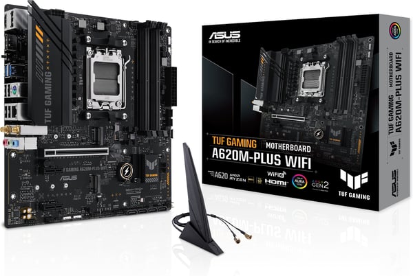 ASUS TUF GAMING A620M-PLUS WIFI mATX bundkort