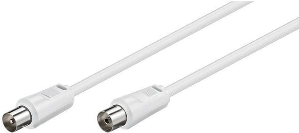 Fuj:tech antennkabel, 7 m, vit