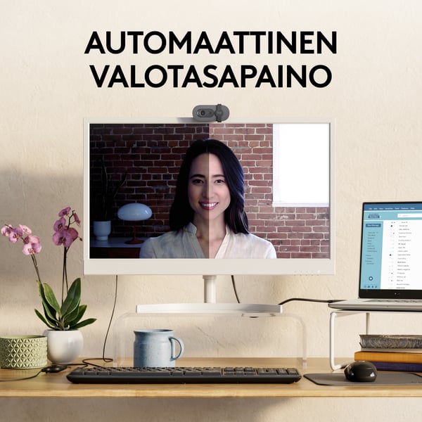 Logitech Brio 100 -webbkamera, svart