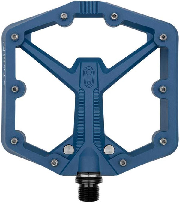 Crankbrothers Stamp 1 large pedaler, blå