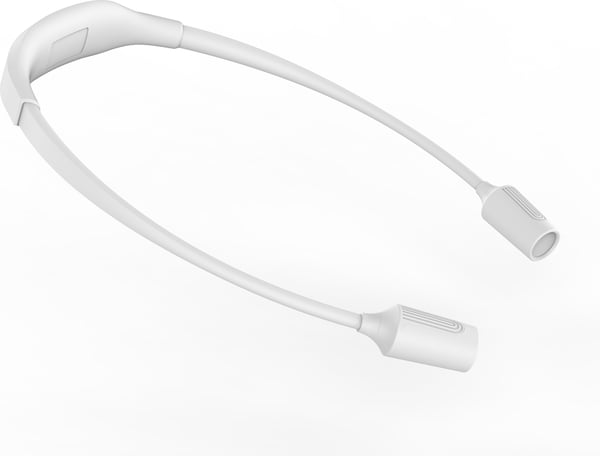 Fuj:tech läs- och hantverkslampa, USB-laddningsbar, vit