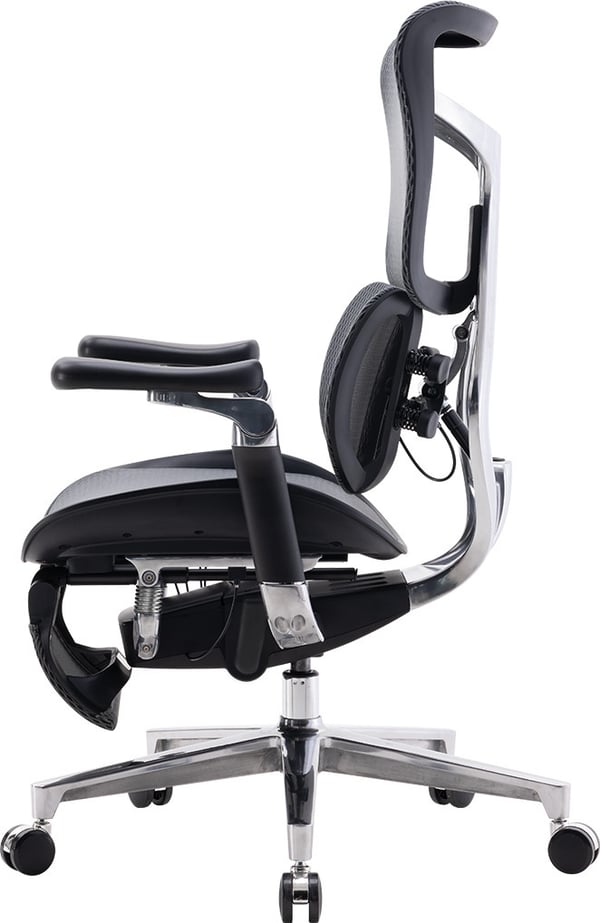 Sihoo Doro S300 - ergonomisk kontorsstol med fotstöd, svart