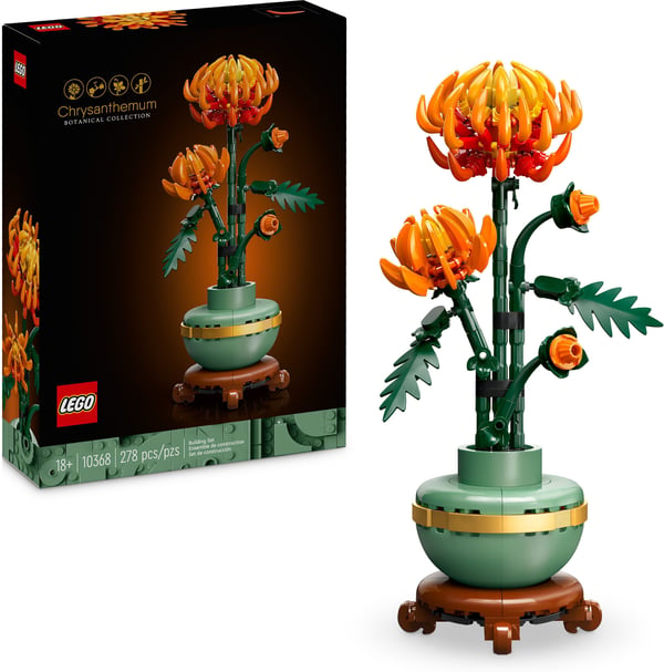 LEGO Icons Krysantemum Byggset med blomsterprydnad 10368
