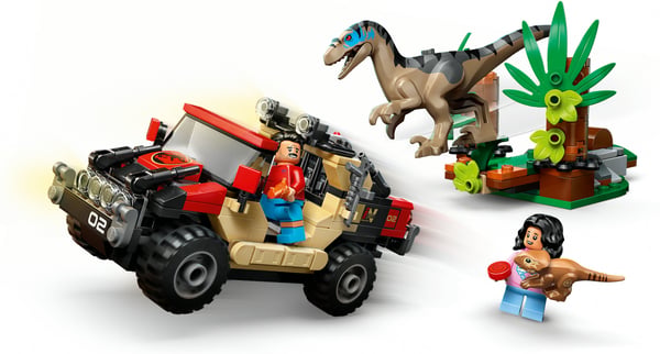 LEGO Jurassic World 76972 Raptorn och flykten med terrängfordon