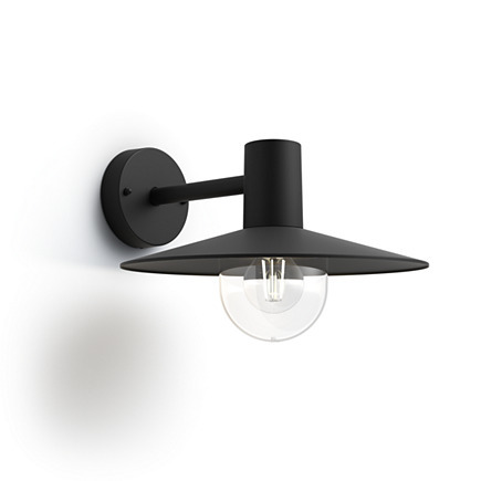 Philips Skua väggarmatur svart 1x42W