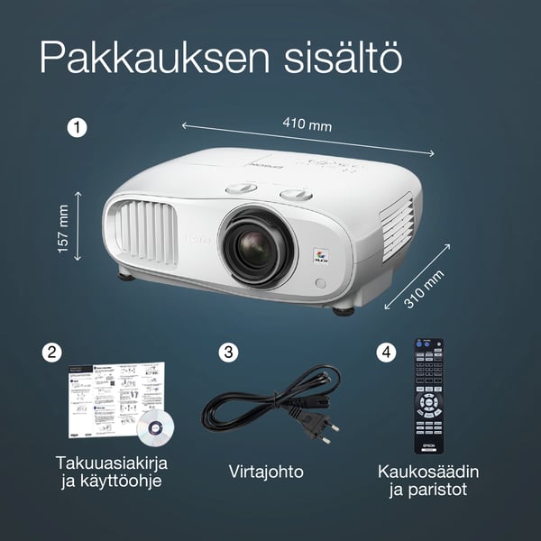 Epson EH-TW7000 3LCD 4K PRO-UHD hemmabio projektor