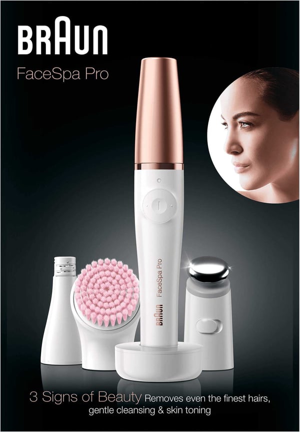 Braun FaceSpa Pro 912 - ansigtsrensning apparat, hvid/bronz