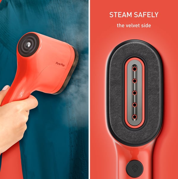 Tefal Pure Pop -textilmånglare, röd