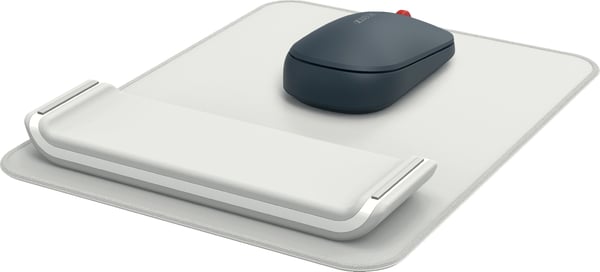 Leitz Ergo musmatta med justerbart handledsstöd, vit