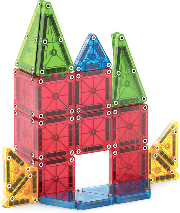 MAGNA-TILES® microMAGS Reselåda magnetisk byggsats, 26 delar