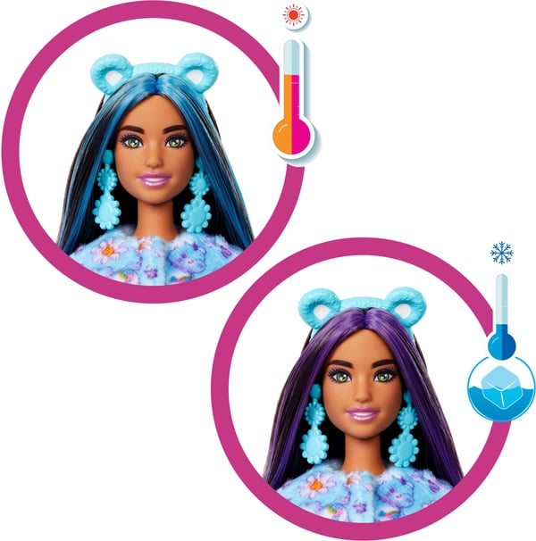 Barbie Cutie Reveal Nallebjörn Modedocka, lila