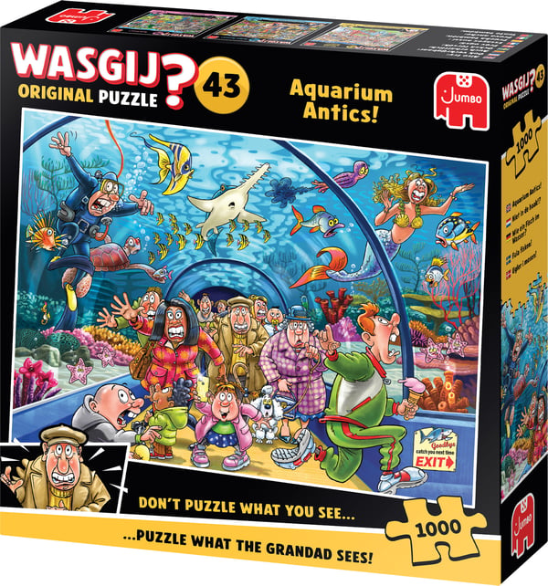 Wasgij Original 43 Aquarium Antics, pussel, 1000 bitar