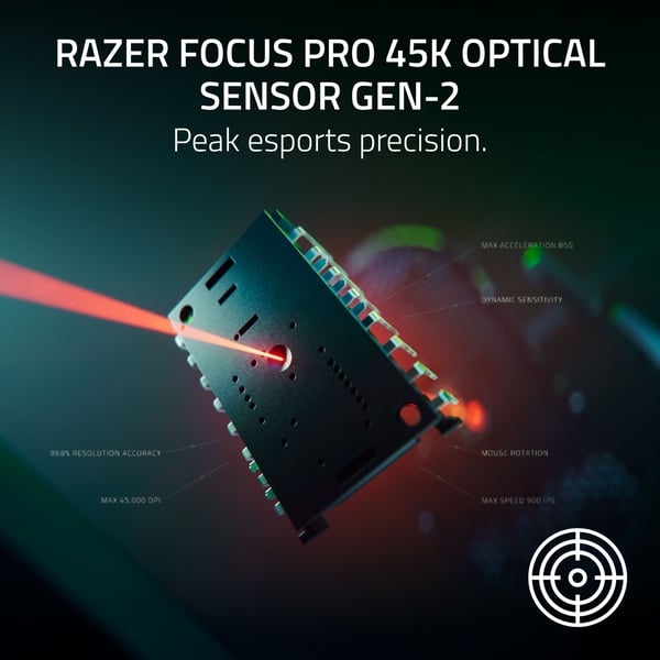 Razer Deathadder V4 Pro trådlös spelmus, svart