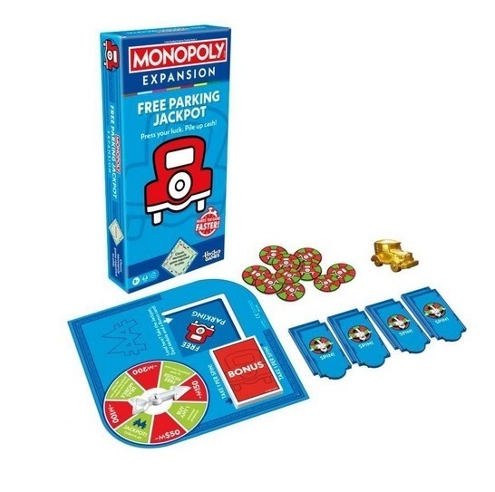 Monopoly Gratisparkering Jackpott, tillägg till brädspelet, FI