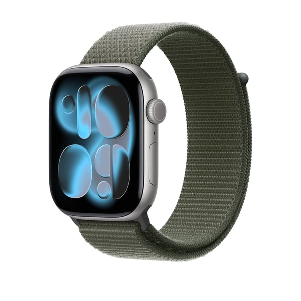 Apple Watch 46 mm skogsgrön Sport Loop armband