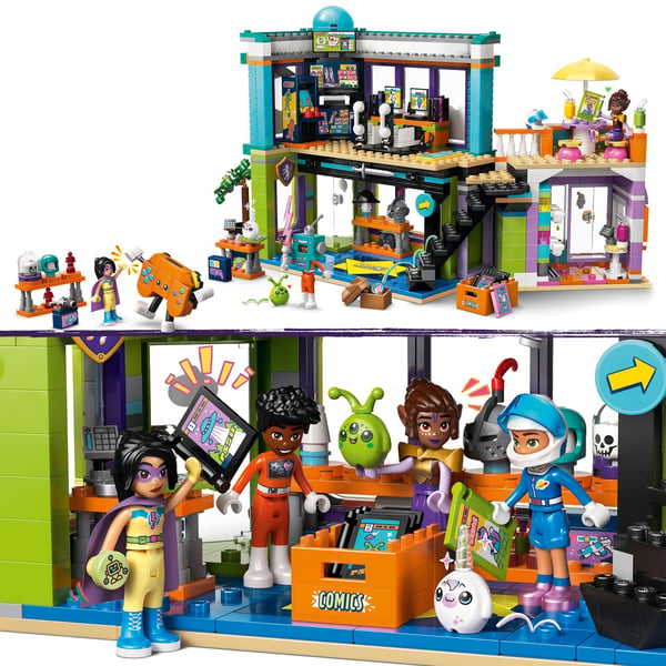 LEGO Friends 42674 - Serietidnings- och spelbutik