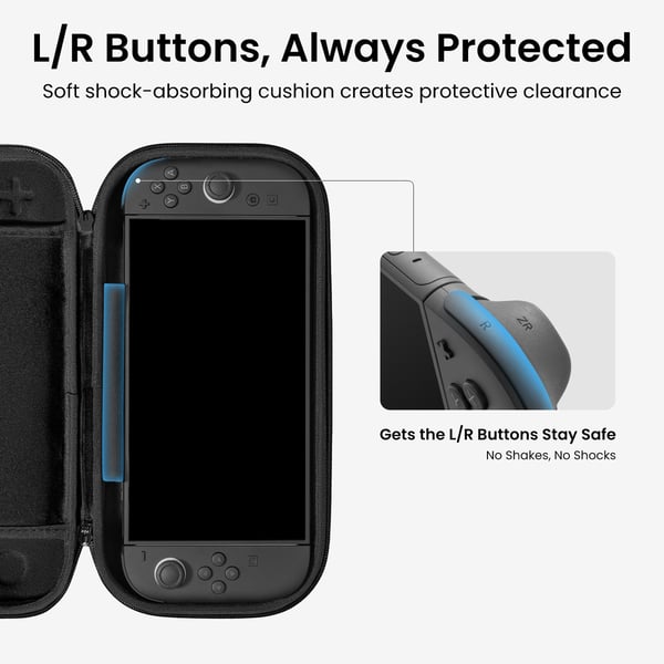 tomtoc FancyCase-G05 Switch 2 skyddsfodral, svart