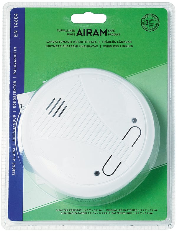 Airam KD-101LE - optisk brandalarm, kædebar