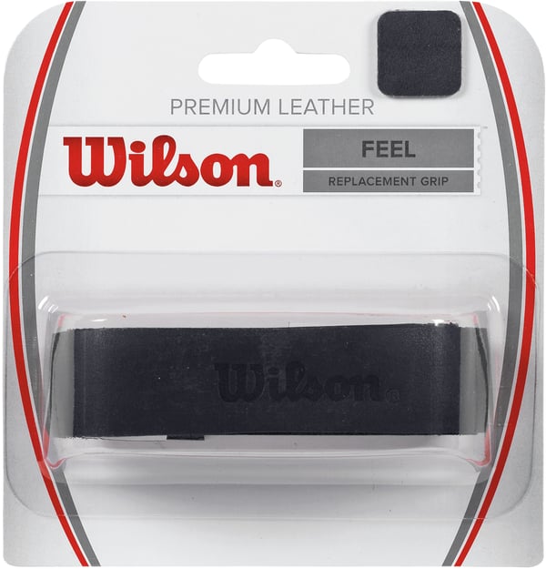 Wilson Premium Leather Grip -grepp, svart läder