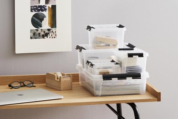 SmartStore Classic 5 -förvaringsbox med lock, 8-pack