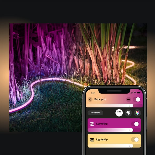 Philips Hue Outdoor Lightstrip -ljuslist 5 m, för utomhusbruk
