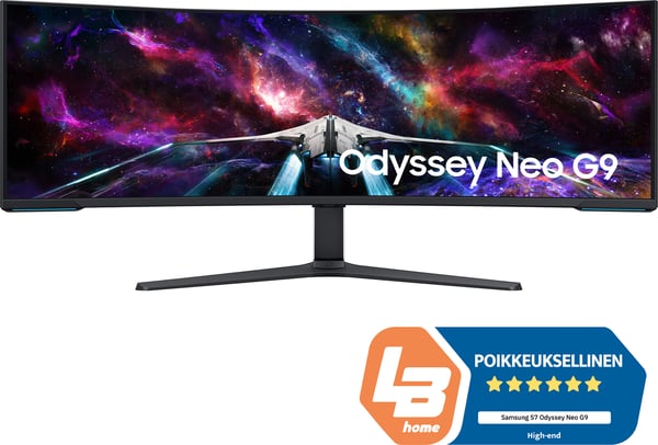Samsung Odyssey Neo G9 57" -krökt gamingskärm