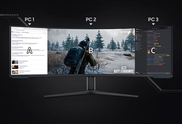 Samsung Odyssey Neo G9 57" -krökt gamingskärm