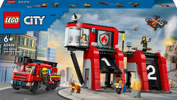 LEGO City Brandstation med brandbil Lekset 60414