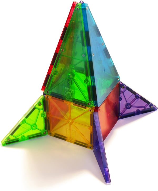 MAGNA-TILES® Klara Färger - magnetbyggsats, 32 delar