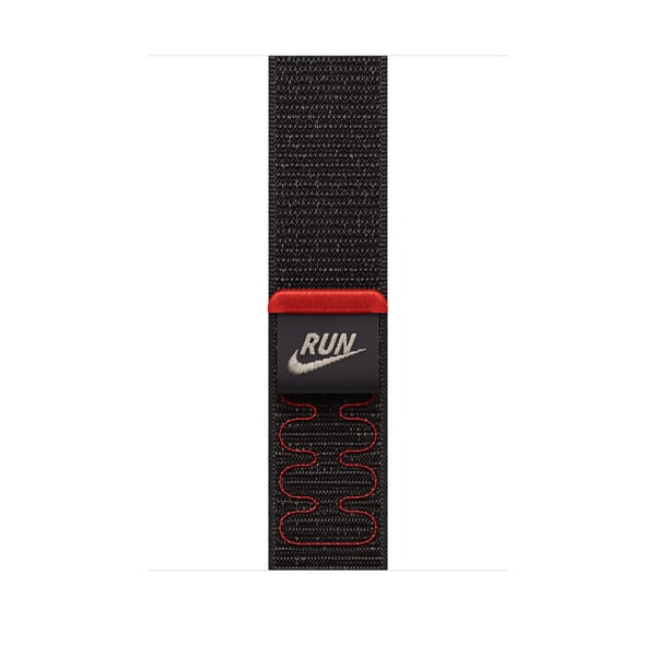 Apple Watch 46 mm Midnight Black Nike Sport Loop armband (MGD34)