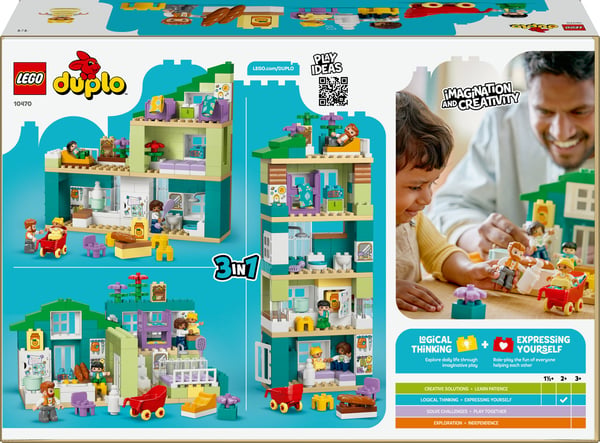 LEGO DUPLO Town 10470 Modernt enfamiljshus och figurer 3-i-1