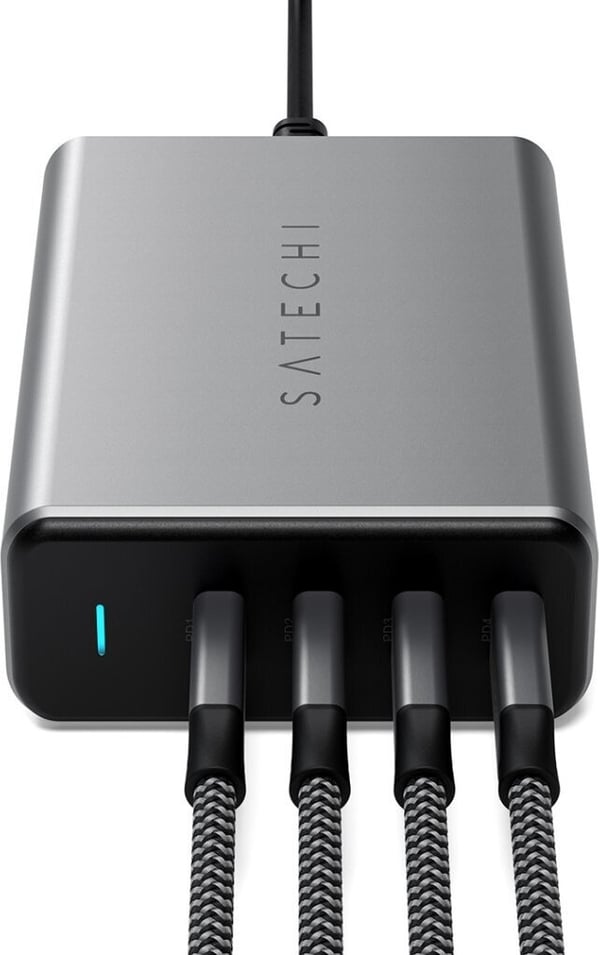 Satechi 165W GaN PD oplader 4-port USB-C strømforsyning