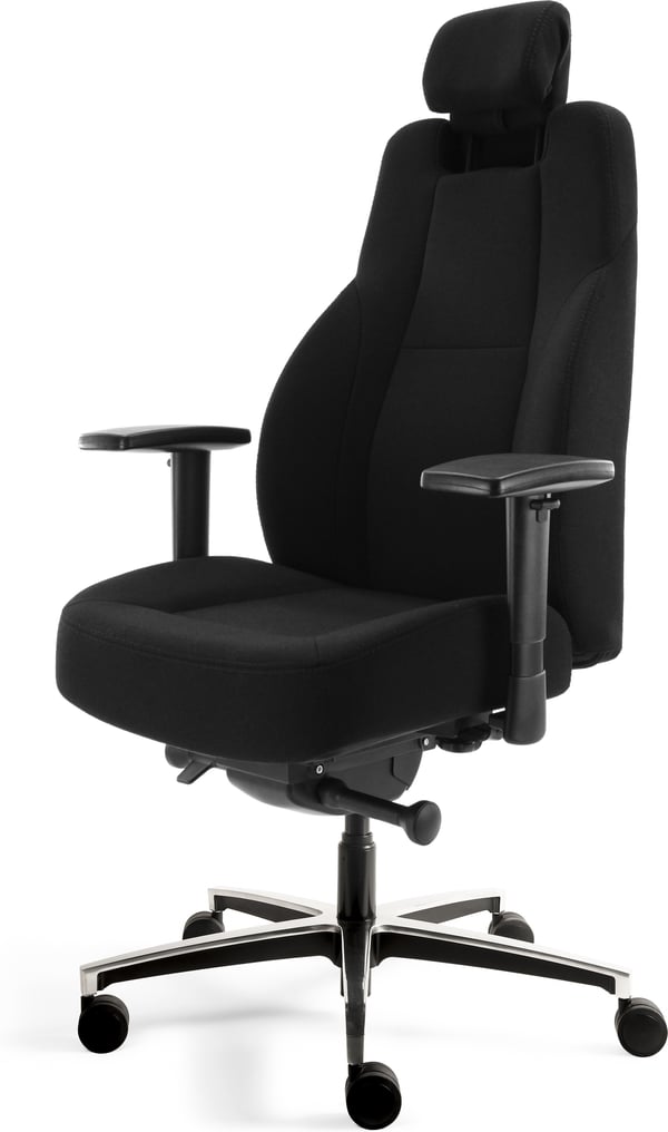 TC FREE B1 24/7 -arbetsstol, svart tyg