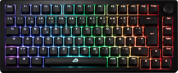 Blackstorm Phantom RGB speltangentbord, hot swap Outemu Red brytare